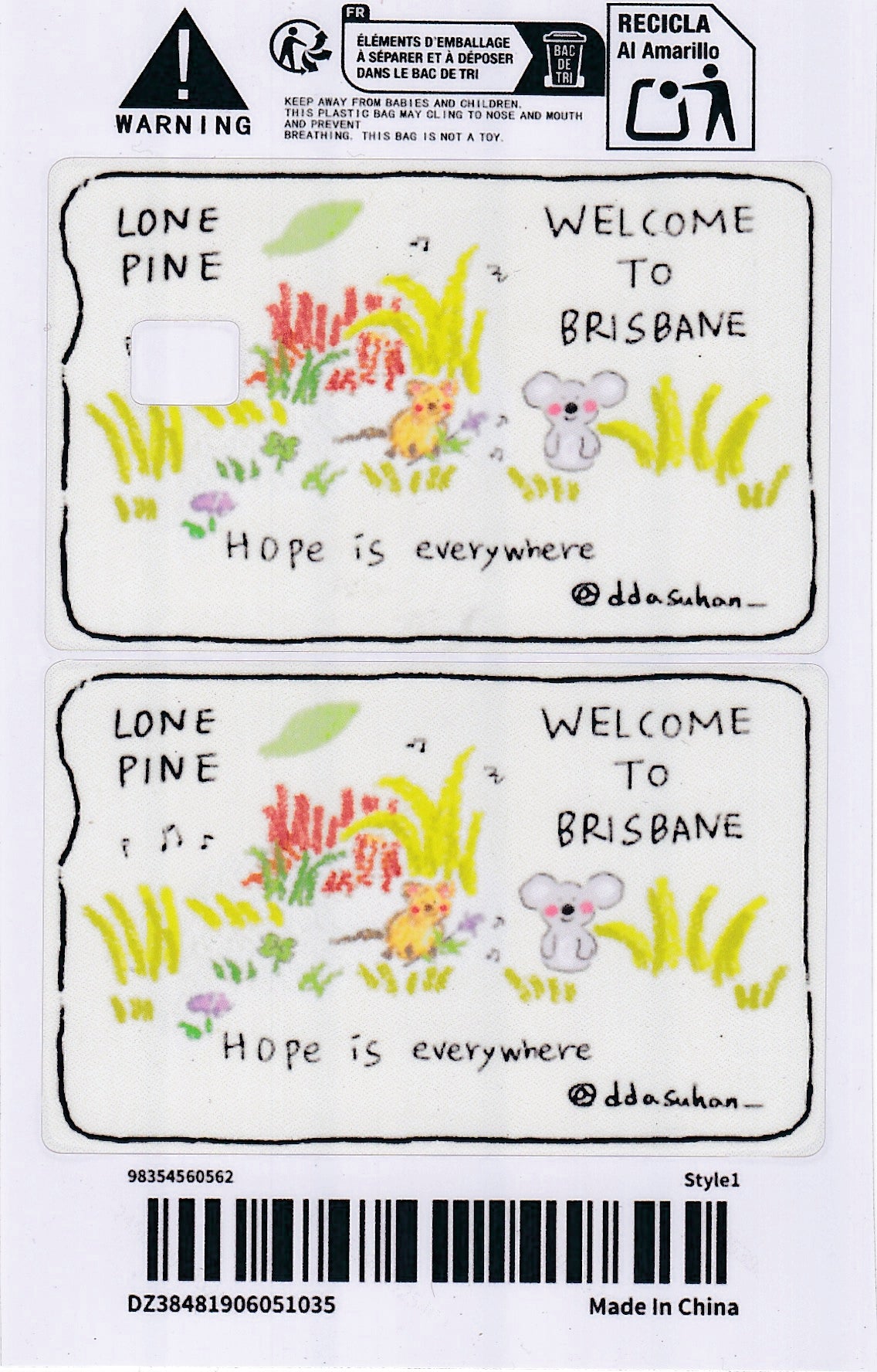 *Exclusive* to Lone Pine: Hope is Everywhere Keowa & Quokka Card Skin