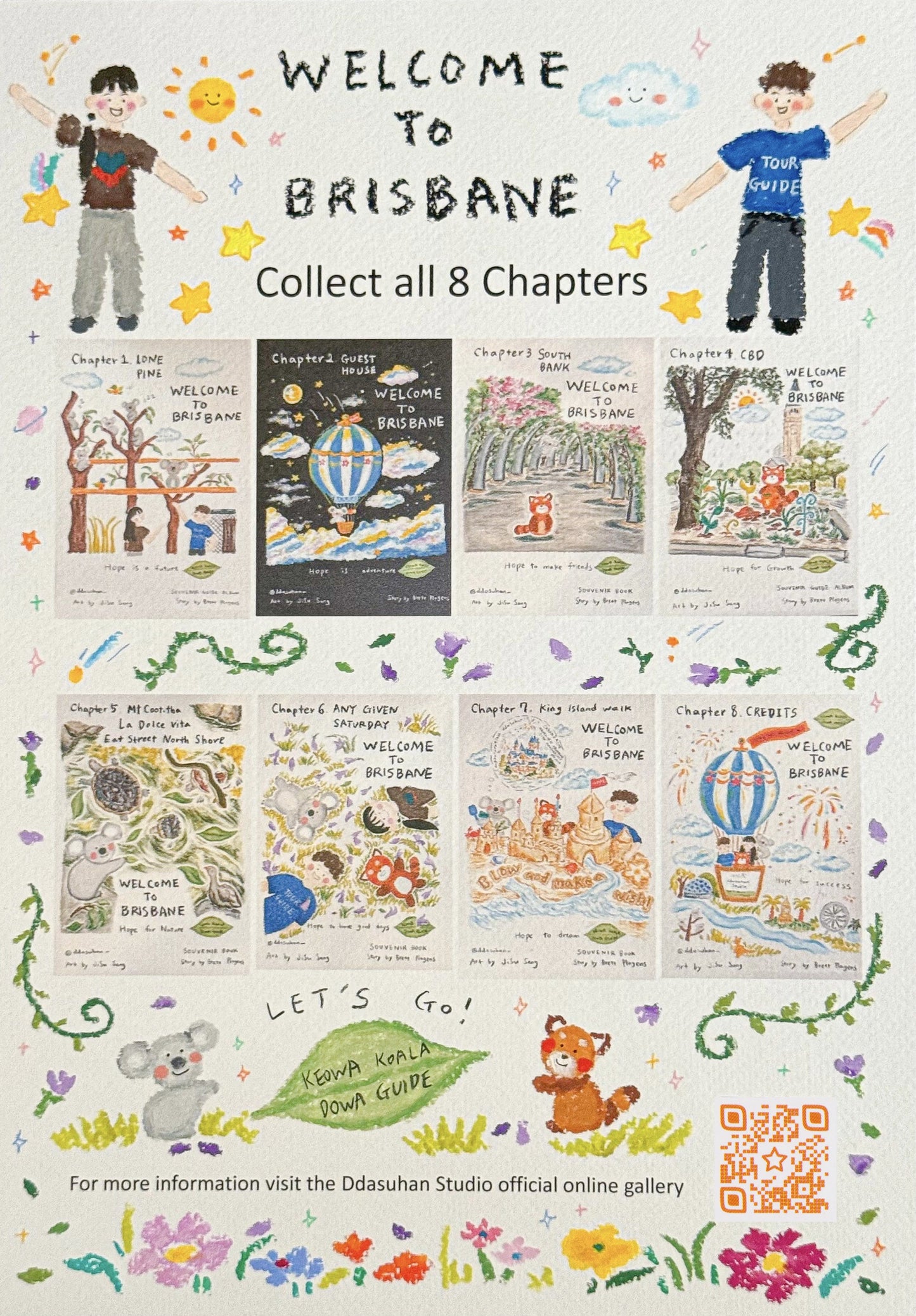 *EXCLUSIVE OFFER* Welcome to Brisbane Dowa Guide (Chapter 1 +2) eBooks & iPhone Wallpapers + Credit/Debit Card Skins (Month of May)