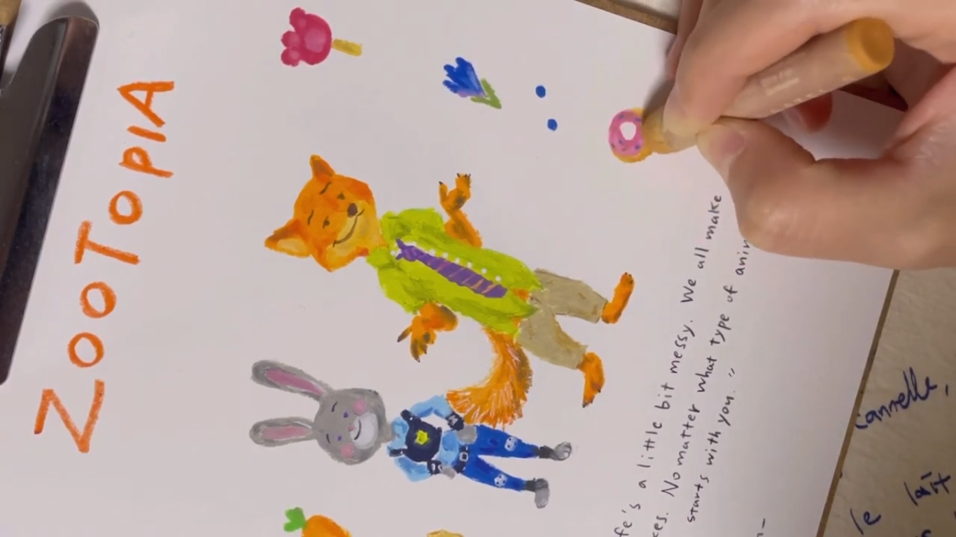 Drawing YouTube Lesson 15: Zootopia (ASMR)
