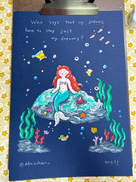 The Little Mermaid bought by Saemee Ahn (South Korean very talented pastel artist).
