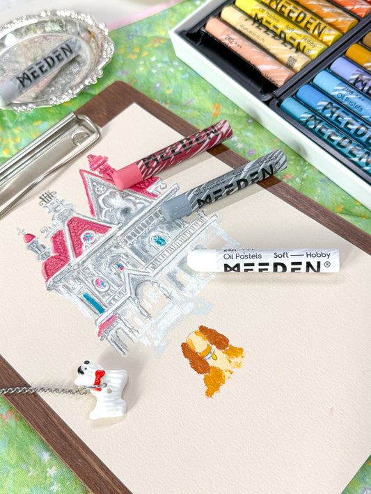 MEEDEN Korea 72 Color Oil Pastel Set Review: Drawing Disney's Lady and the Tramp & Toy Story