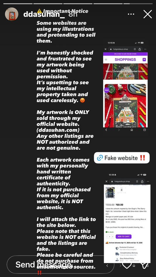 Beware of Pirates only buy from the ddasuhan online gallery for the real artworks or recognized owners