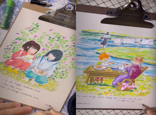 Drawing Lesson 7: How to Draw Ghibli's Spirited Away and Howl's Moving Castle with Jisu Sang (ASMR)