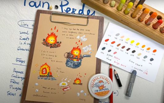 Drawing Lesson 1: Let's draw Calcifer together !
