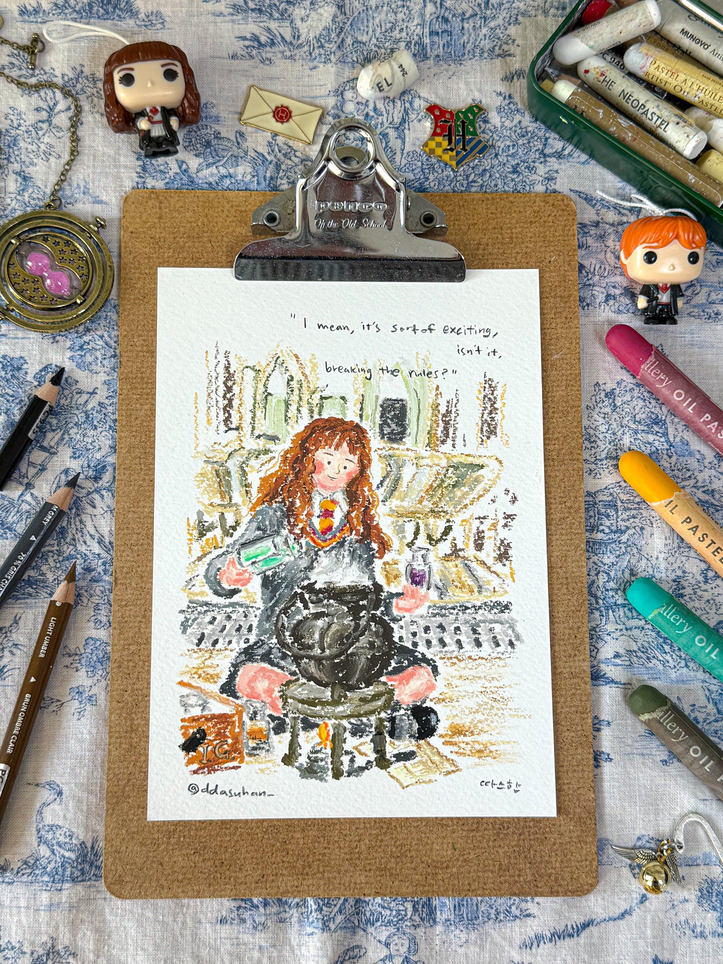 Hermione making the Polyjuice Potion
