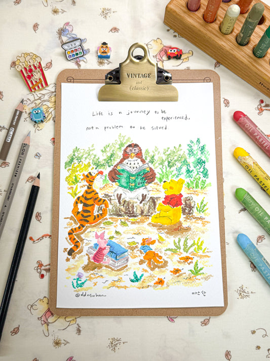 Winnie the Pooh & his friends’ reading time