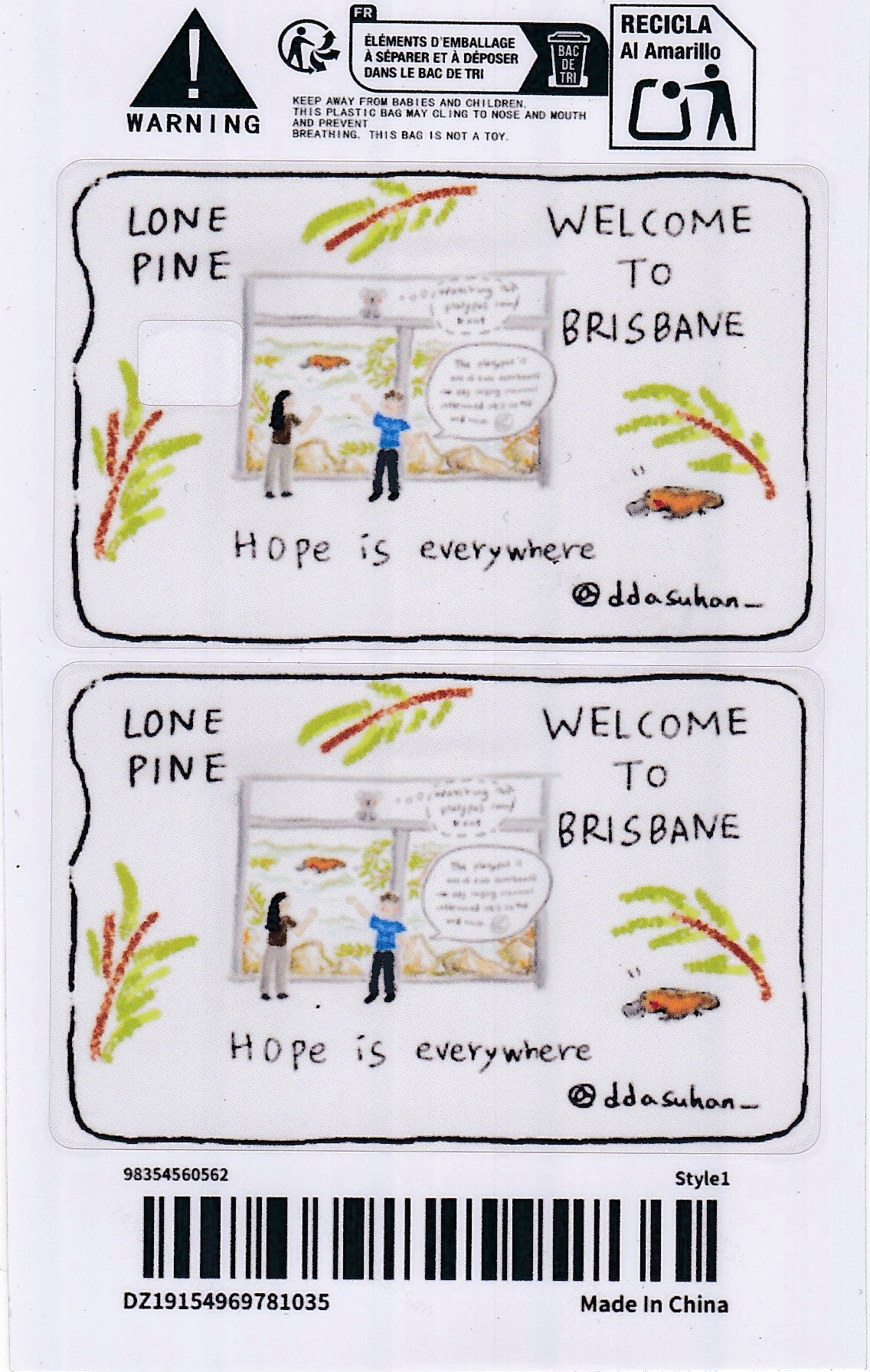 *Exclusive* to Lone Pine: Hope is Everywhere Keowa & Platypus Card Skin