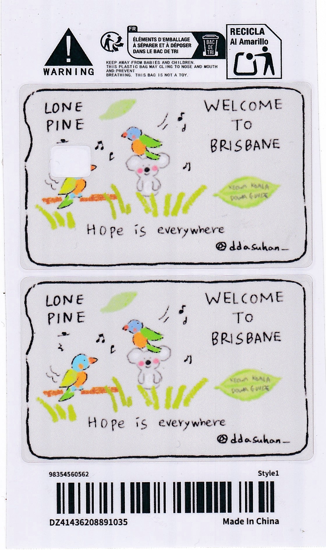 *Exclusive* to Lone Pine: Hope is Everywhere Keowa & Rainbow Lorikeet Card Skin