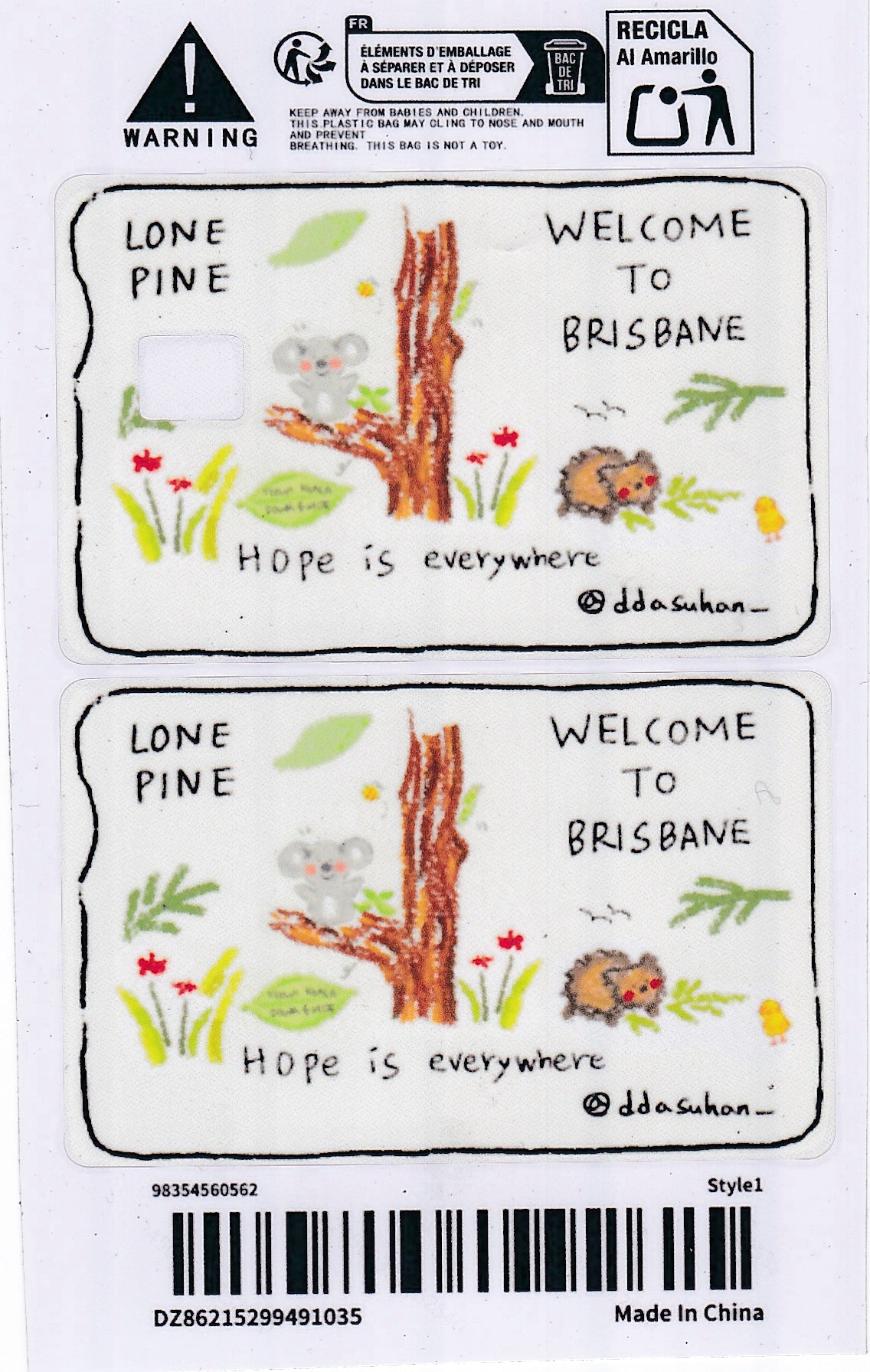 *Exclusive* to Lone Pine: Hope is Everywhere Keowa & Wombat Card Skin