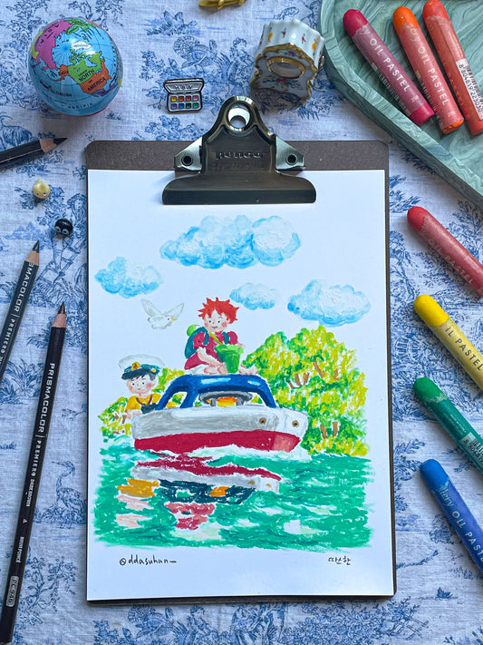 Ponyo on the Boat