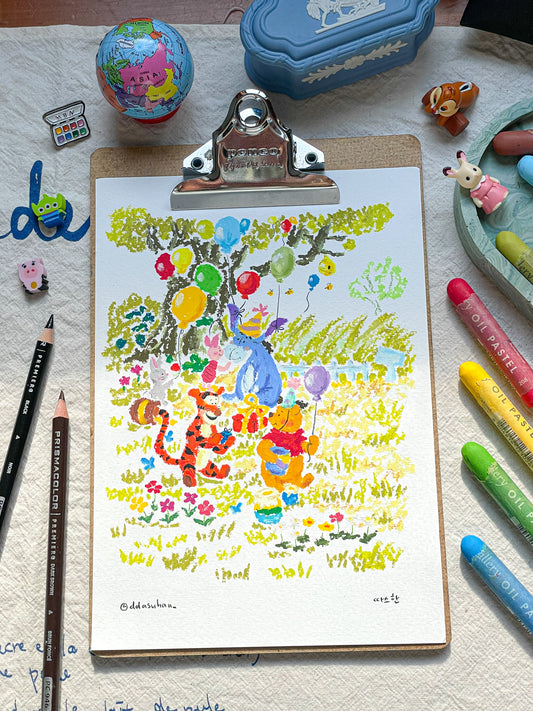 Winnie the Pooh - A party with his best friends.