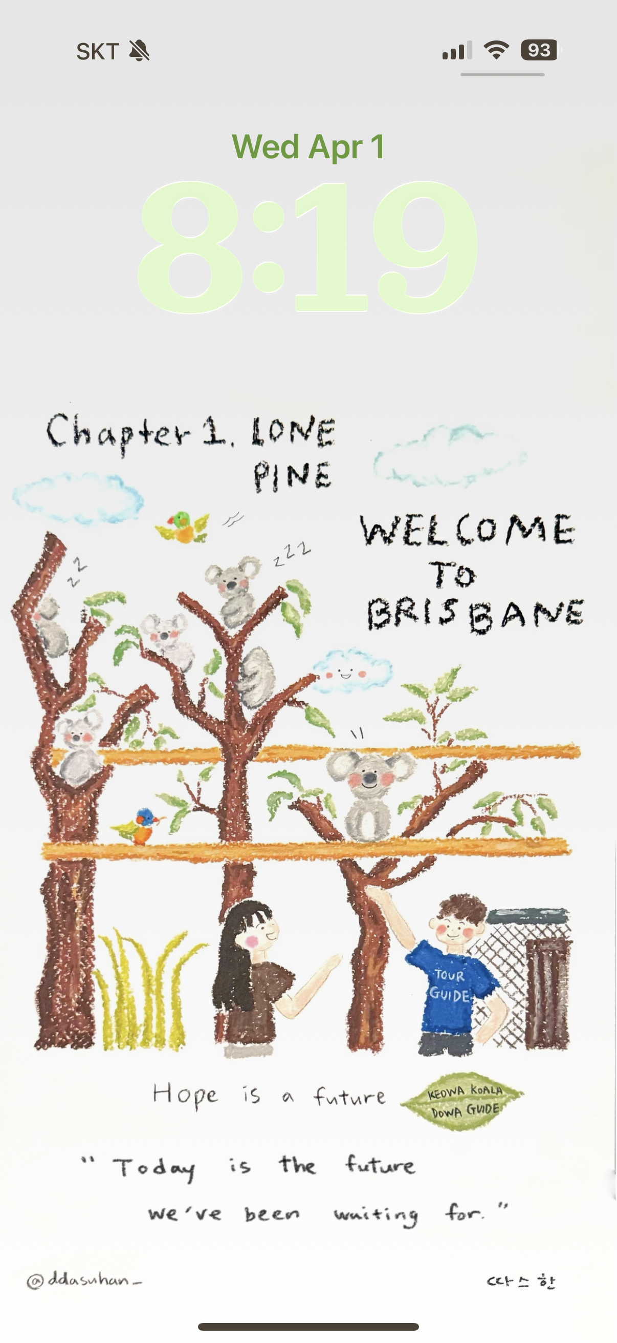 Chapter 1 Welcome to Brisbane iPhone wallpaper front cover image (eBook Cards)