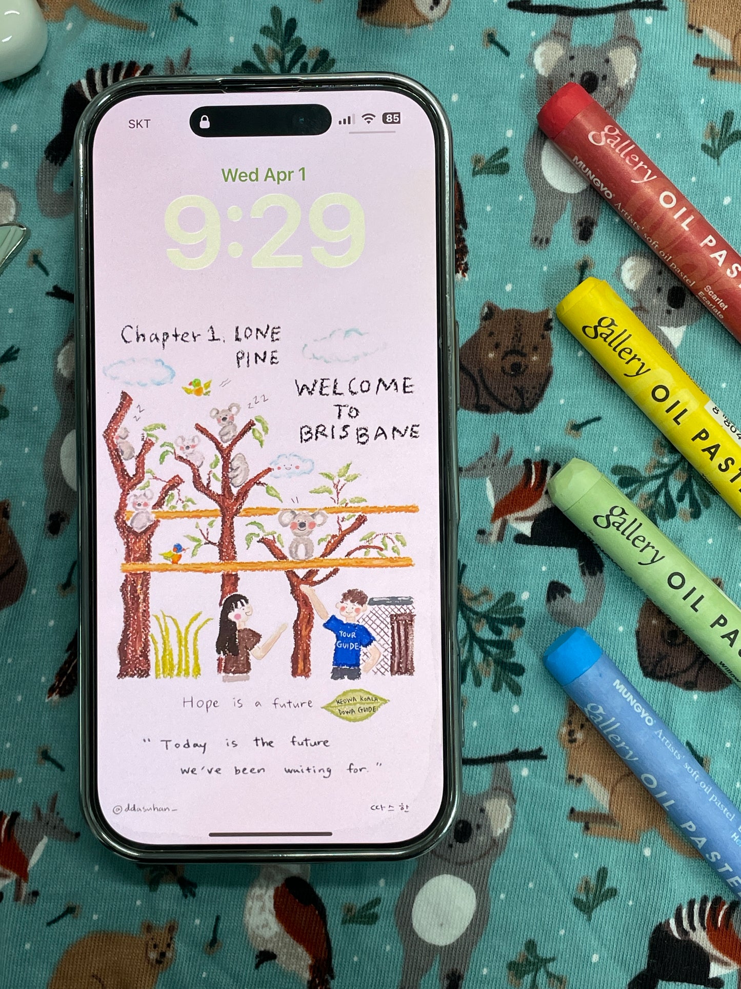Chapter 1 Welcome to Brisbane iPhone wallpaper front cover image (eBook Cards)