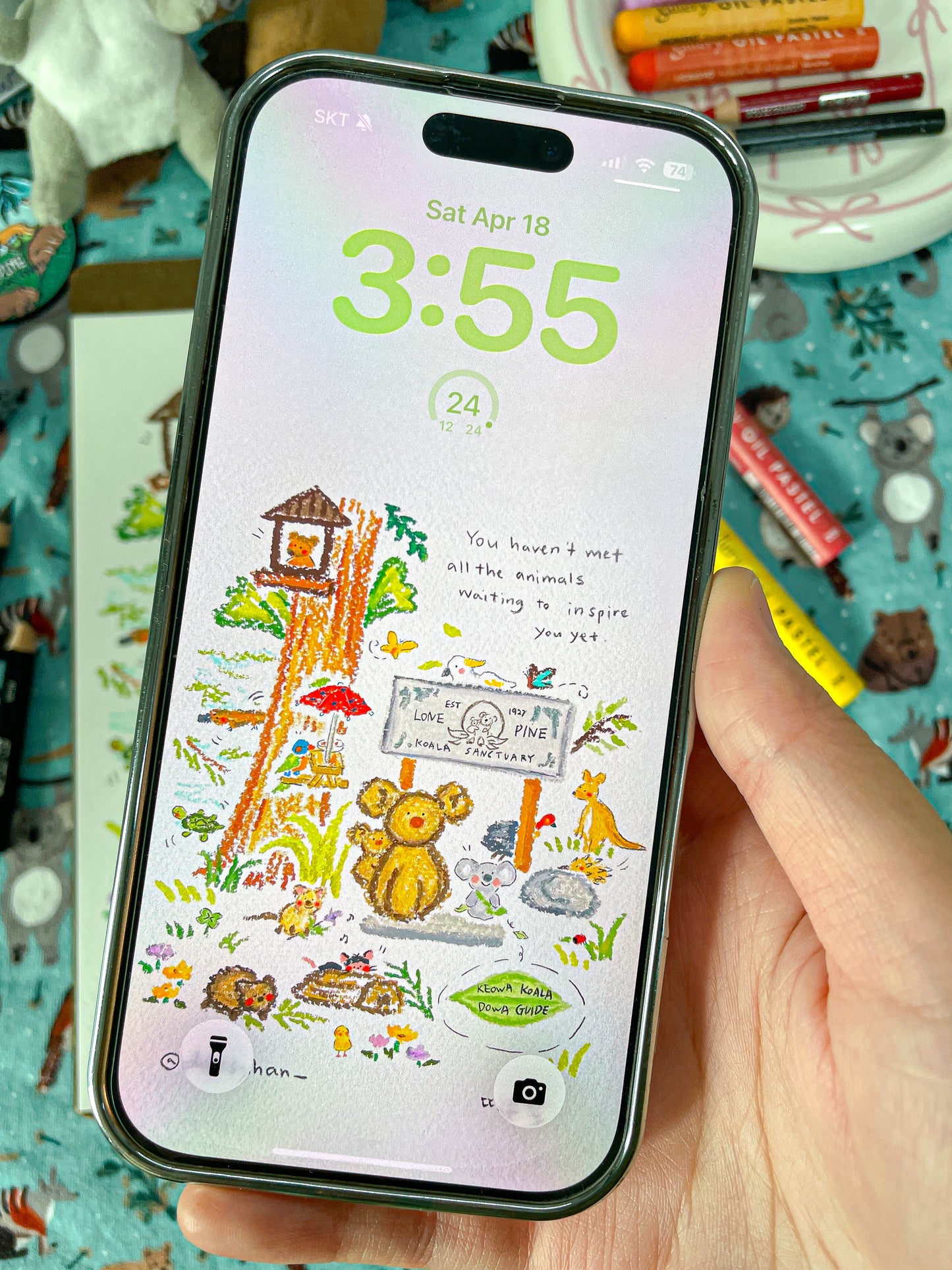 FREE GIFT example Café Book Store - Lone Pine animals inspiration iPhone wallpaper