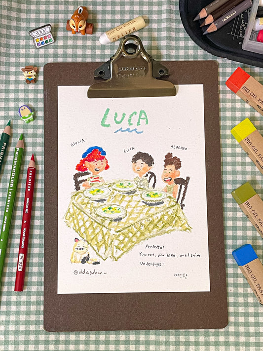 Luca with friends