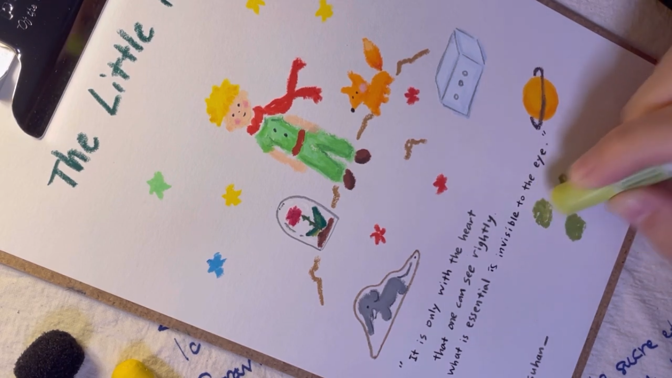 Drawing YouTube Lesson 26: The Little Prince, Le Petit Prince (ASMR)
