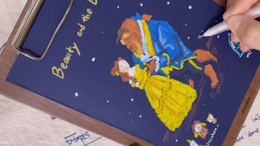 Drawing YouTube Lesson 20: Beauty and the Beast (ASMR)