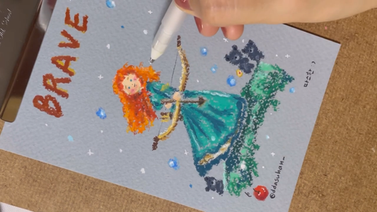 Drawing YouTube Lesson 24: Disney Pixar Brave (ASMR)