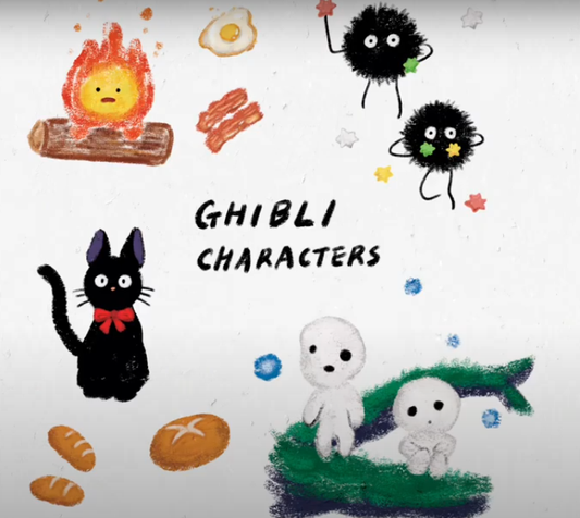 Drawing Lesson 8: How to Draw some simple Ghibli Characters with Jisu Sang (ASMR)