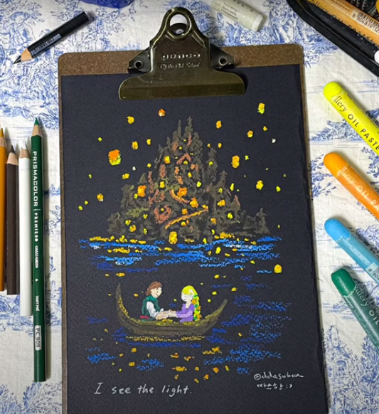 Drawing YouTube Lesson 8: How to Draw Disney's Tangled with Jisu Sang (ASMR)