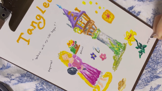 Drawing YouTube Lesson 23: Disney's Tangled (ASMR)