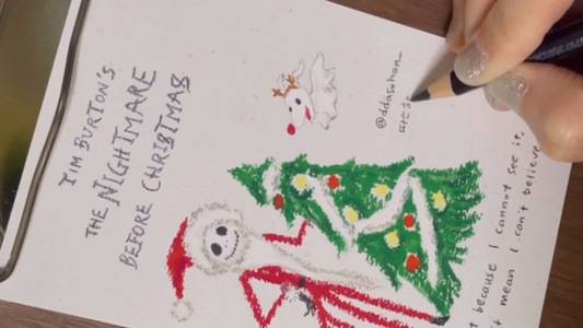 Drawing YouTube Lesson 17: The Nightmare Before Christmas with Jisu Sang (ASMR)